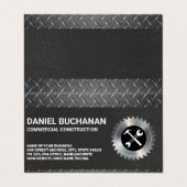 Bouwgereedschap | Diamantgeplateerd staal Visitekaartje (Buitenkant ongevouwen)