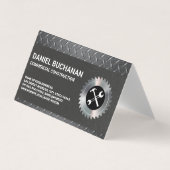 Bouwgereedschap | Diamantgeplateerd staal Visitekaartje (Voorkant)