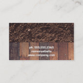 Bouwgereedschap en -voertuigen visitekaartje (Achterkant)