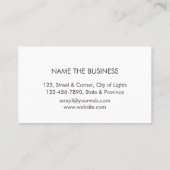 Bouwgereedschap Handyman Gold Black Visitekaartje (Achterkant)