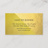 Bouwgereedschap Handyman Gold Glitter Black Visitekaartje (Achterkant)