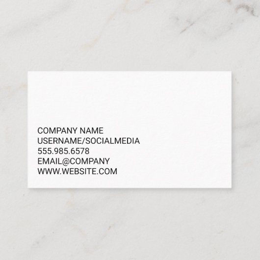 Bouwgereedschap | Hardware | Carpentry Visitekaartje (Achterkant)