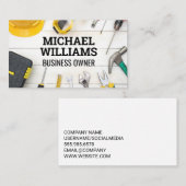 Bouwgereedschap | Hardware | Carpentry Visitekaartje (Voorkant / Achterkant)