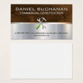 Bouwgereedschap Hardware Metaal hout Visitekaartje (Voorkant /achterkant)