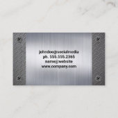 Bouwgereedschap Home Logo | Metaal | Schroeven Visitekaartje (Achterkant)