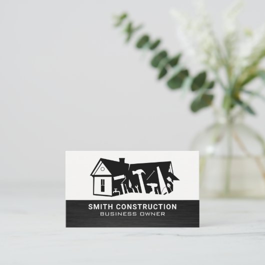 Bouwgereedschap | Home Renovaties Visitekaartje (Staand voorkant)