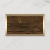 Bouwgereedschap | Hout | Gouden Rand Visitekaartje (Achterkant)