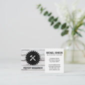 Bouwgereedschap | Hout Visitekaartje (Staand voorkant)