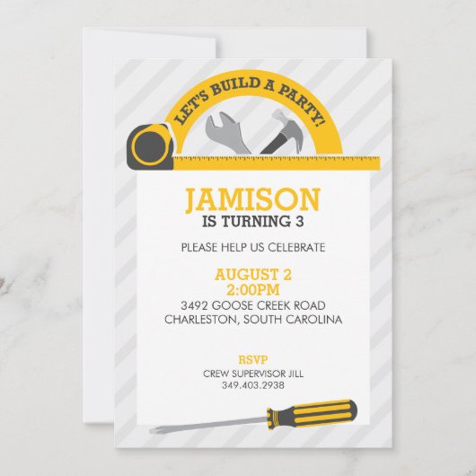 Bouwgereedschap Kaart (Voorkant)