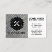 Bouwgereedschap | Stalen Borden patroon Visitekaartje (Voorkant)