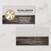 Bouwgereedschap Timmermanswerktuigen Visitekaartje (Voorkant / Achterkant)