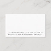 Bouwgereedschap Visitekaartje (Achterkant)