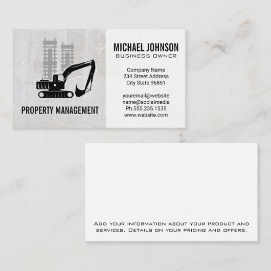 Bouwgereedschap Visitekaartje (Voorkant / Achterkant)