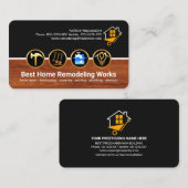 Bouwgereedschap voor hout visitekaartje (Voorkant / Achterkant)