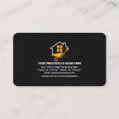 Bouwgereedschap voor hout visitekaartje (Achterkant)