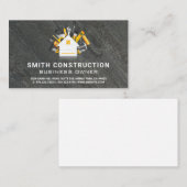 Bouwgereedschap | woningverbetering | Lei Grijs Visitekaartje (Voorkant / Achterkant)