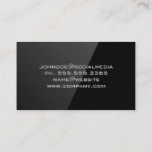 Bouwgereedschap | Zwart gloss Visitekaartje (Achterkant)