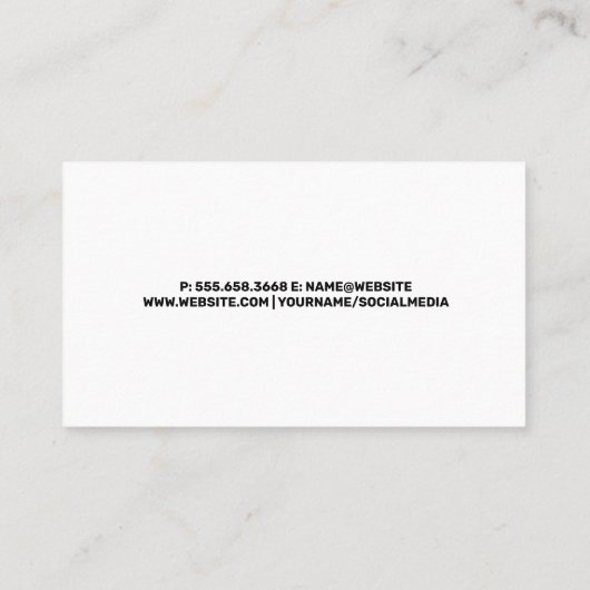 Bouwgereedschappen en -uitrusting | Attentie-tape Visitekaartje (Achterkant)