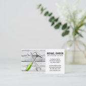 Bouwgereedschappen Hammer WFrench | Achtergrond ho Visitekaartje (Staand voorkant)