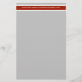 Bouwgevaar Beperkte toegang tot bureaucratie Briefpapier (Voorkant)