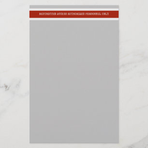 Bouwgevaar Beperkte toegang tot bureaucratie Briefpapier