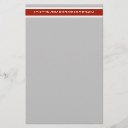 Bouwgevaar Beperkte toegang tot bureaucratie Briefpapier (Voorkant)