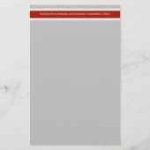 Bouwgevaar Beperkte toegang tot bureaucratie Briefpapier (Achterkant)