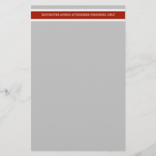 Bouwgevaar Beperkte toegang tot bureaucratie Briefpapier (Achterkant)