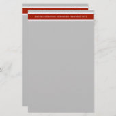 Bouwgevaar Beperkte toegang tot bureaucratie Briefpapier (Voorkant / Achterkant)