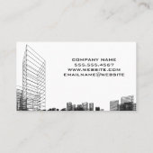 bouwgraafmachine | arbeider met blauwe kraag visitekaartje (Achterkant)