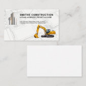 bouwgraafmachine | Bedrijfsgebouwen Logo Visitekaartje (Voorkant / Achterkant)