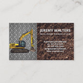 bouwgraafmachine | metaalhoudende bodem visitekaartje (Voorkant)