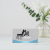 Bouwgraafmachine Plant operator Modern blauw Visitekaartje (Staand voorkant)