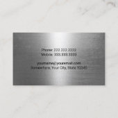 Bouwgraafmachine Professionele Plant Operator Visitekaartje (Achterkant)