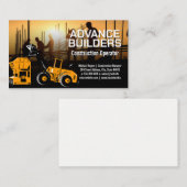 bouwgraafmachine | Werknemers op locatie Visitekaartje (Voorkant / Achterkant)