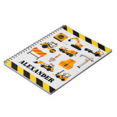 Bouwgraver Kinder gepersonaliseerde Notitieboek (Linkerzijde)