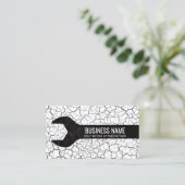 Bouwhandyman Reparatie Tool Grunge Visitekaartje (Staand voorkant)