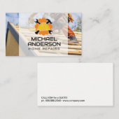 bouwhelm | Hamersleutel | aannemer Visitekaartje (Voorkant / Achterkant)