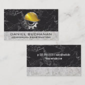 Bouwhelm | Marmer | Bouwvakkers Visitekaartje (Voorkant / Achterkant)