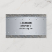 Bouwhelm | Onroerend goed | Staal Metaal Visitekaartje (Achterkant)