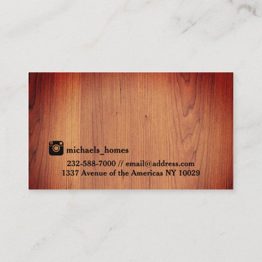 Bouwhervormingen makelaar visitekaartje (Achterkant)