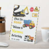 Bouwheugteken 3rd girl feestje reclamebord met voetstuk (Insitu)