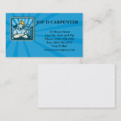 Bouwingenieur Foreman Worker Visitekaartje (Voorkant / Achterkant)