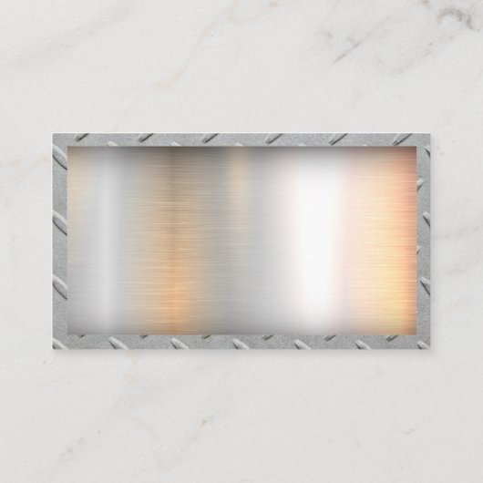 Bouwingenieur | Metalen achtergrond Visitekaartje (Achterkant)