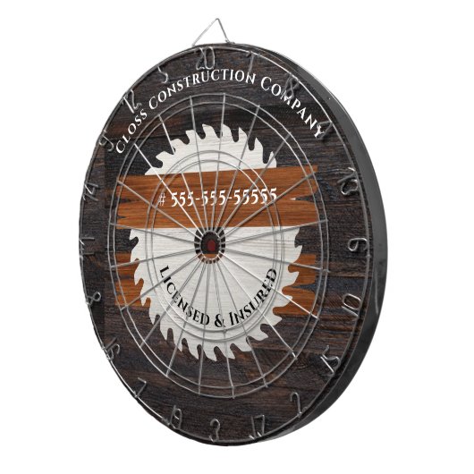 Bouwingspictogram Rustige houttoon Dartbord (Voorkant Rechts)