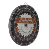 Bouwingspictogram Rustige houttoon Dartbord (Voorkant Links)