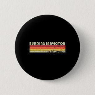 Bouwinspecteur Grappige Functie Titel Verjaardagsw Ronde Button 5,7 Cm