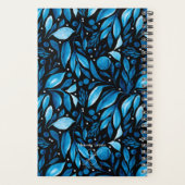 Bouwjaar 2025 Zwart/Blauw Botanische Planner (Achterkant)