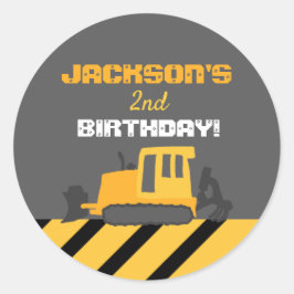 Bouwjaar Grader Verjaardagsfeest Ronde Sticker