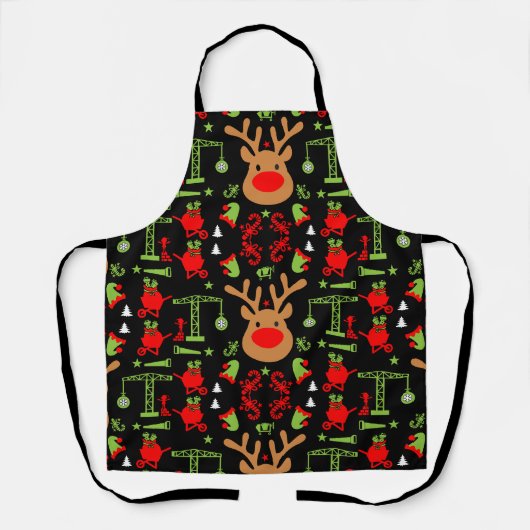 Bouwjaar kerst schort (Voorkant)